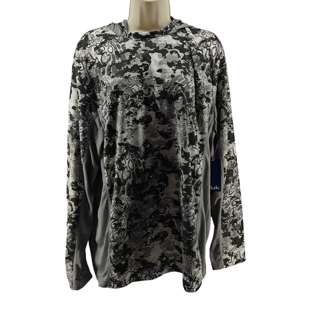 Huk Icon X Tide Change Long-Sleeve Hoodie Castaway Mens Large